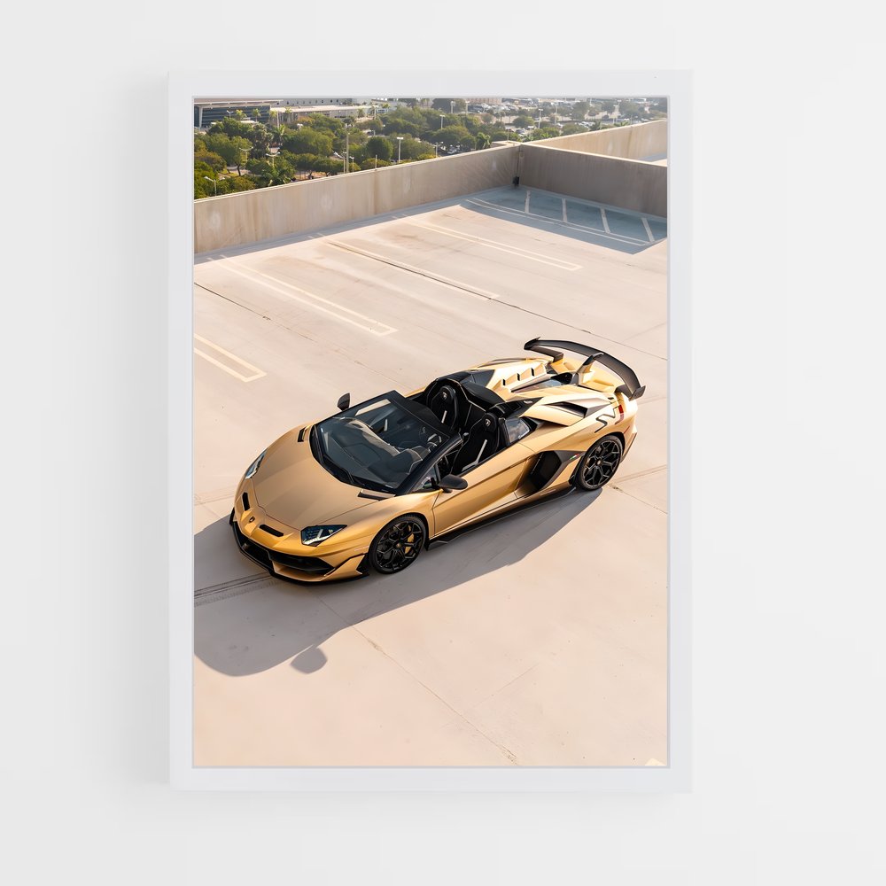 Poster Gold Rush SVJ – affiche Lamborghini (vue 3)